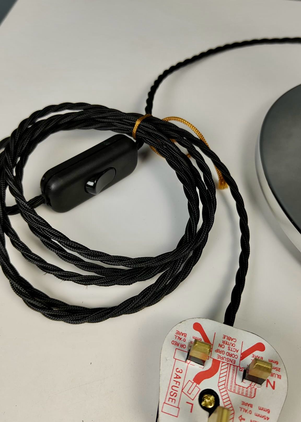 Pair of French Mid Century S.C.E Chrome and Opaline Glass Table Lamps