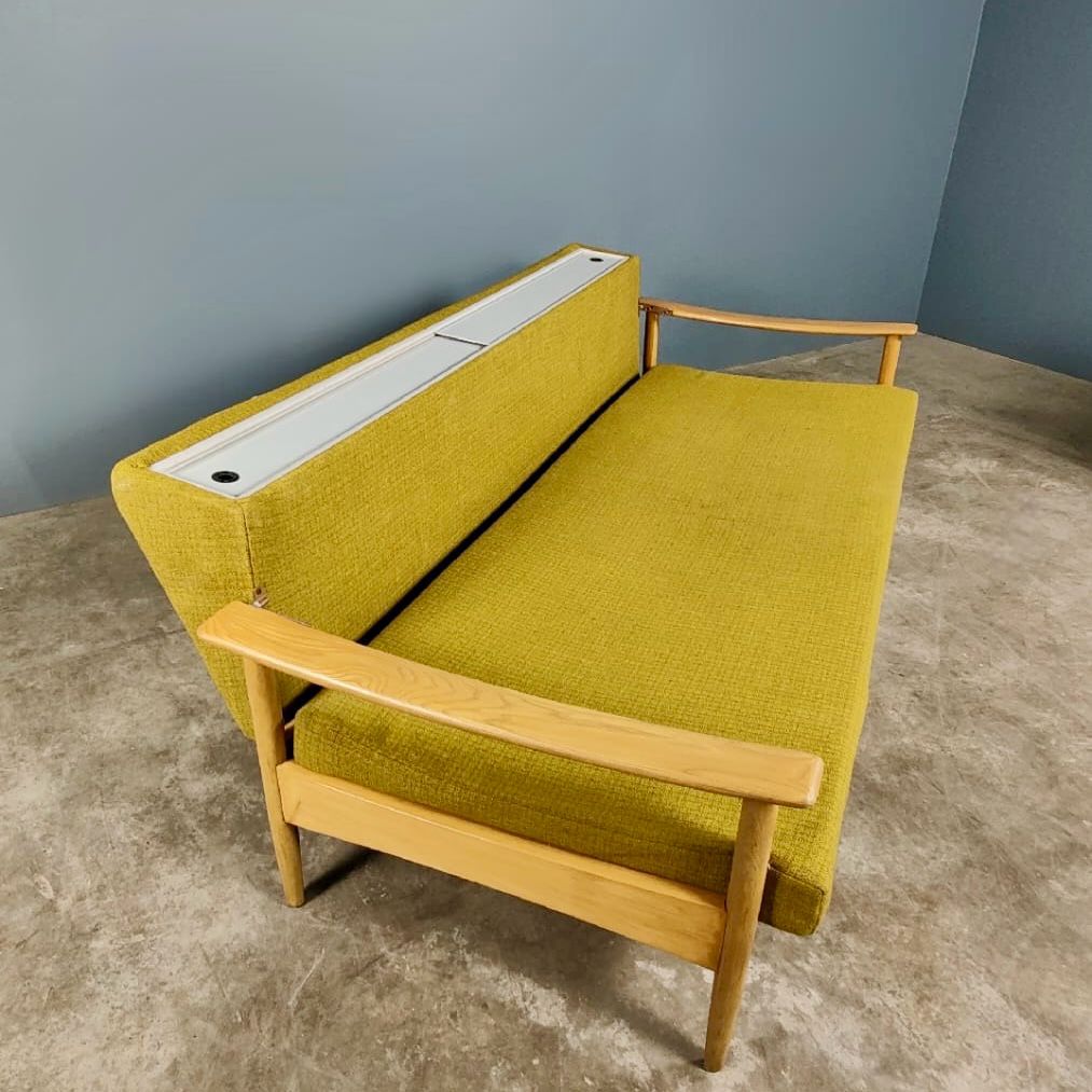 Mid Century Danish Sofa Bed And Matching Armchair