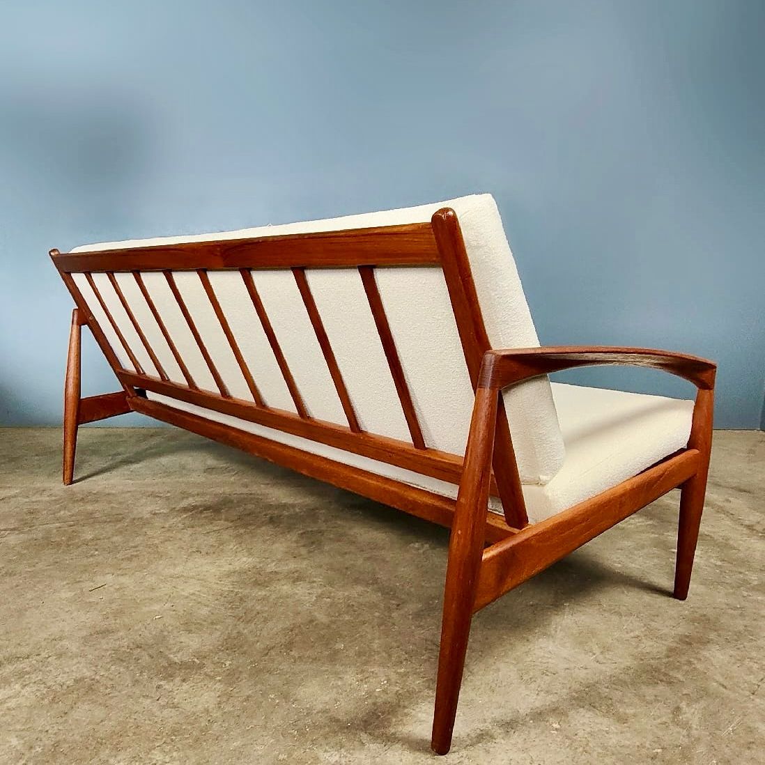 Paper Knife Kai Kristiansen Magnus Olesen 1962 Three Seater Sofa