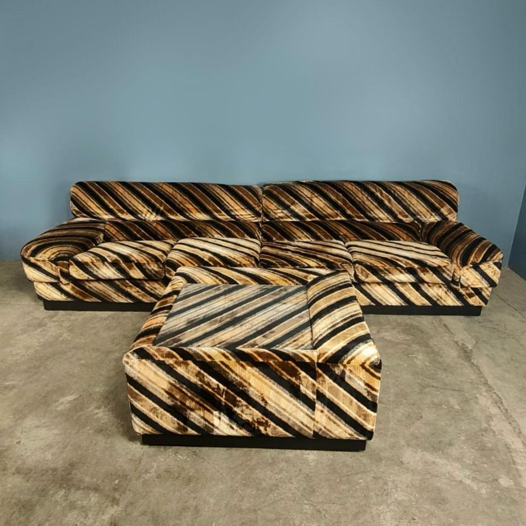 SOLD Mid Century Modular Geometric Corner Sofa By Englender Vintage Retro MCM