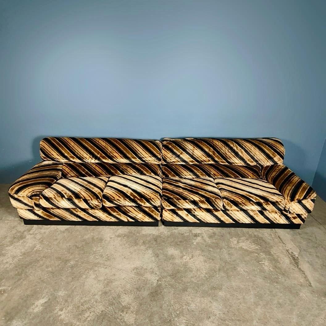 SOLD Mid Century Modular Geometric Corner Sofa By Englender Vintage Retro MCM