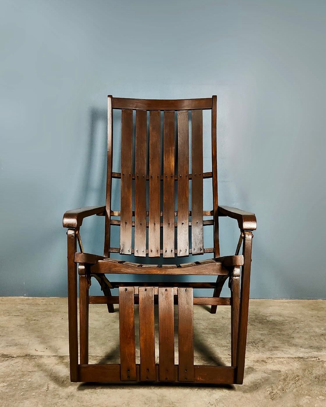 SOLD Pair Of Thonet 1951 Siesta Lounge Deck Garden Chairs Medizinal Hans Luckhardt Mid Century Vintage Retro MCM