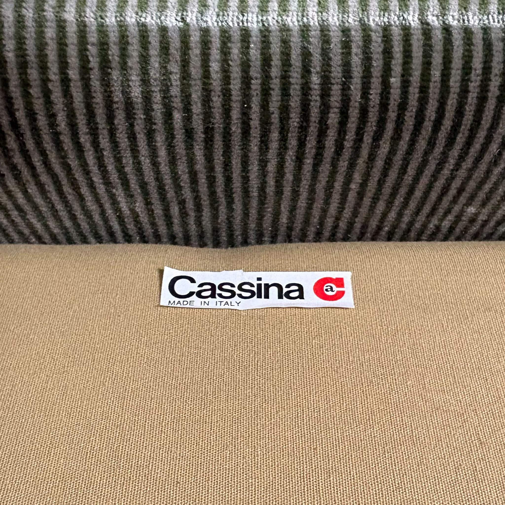 Maralunga Green Sage Three Seater Sofa By Vico Magistretti For Cassina Mid Century Vintage Retro MCM