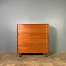 SOLD Mid Century Teak Chest Of Drawers/Tall Boy By Meredew Vintage Retro MCM