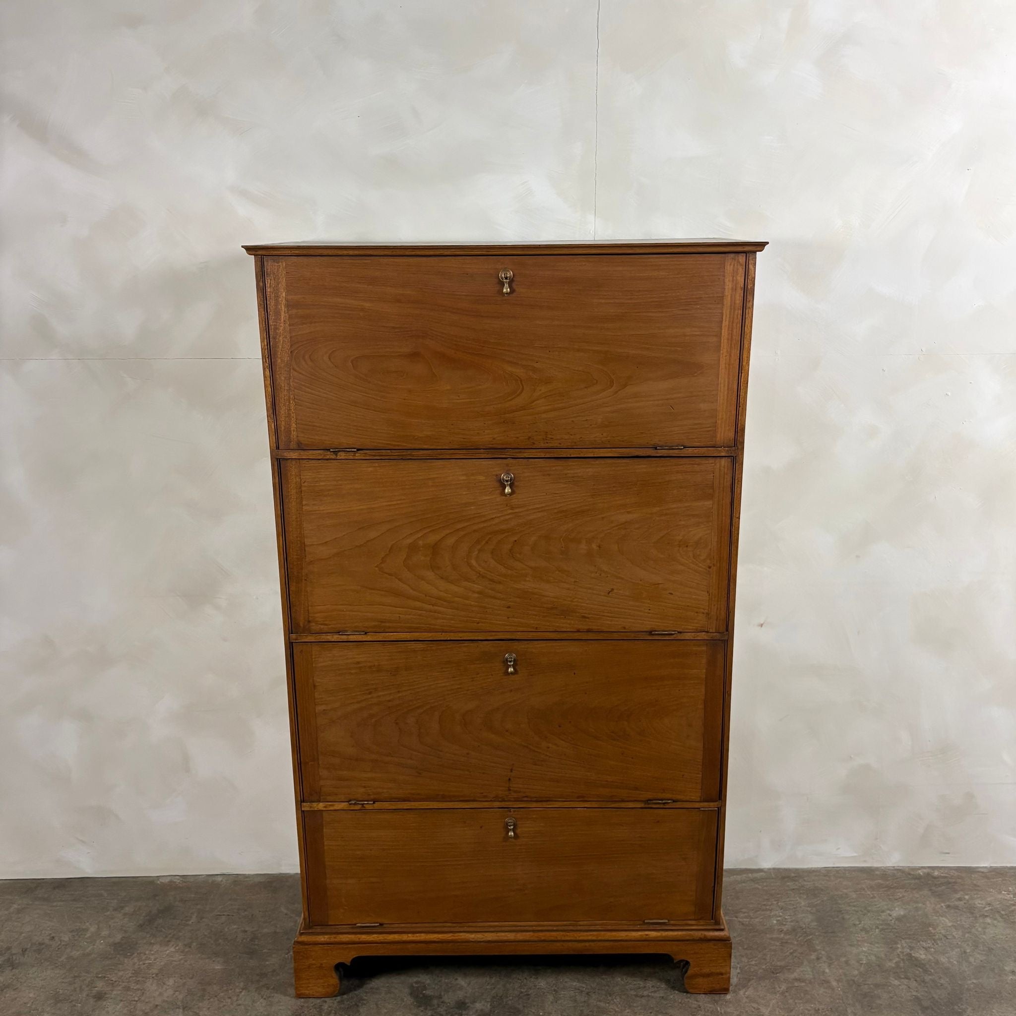 Antique Edwardian Tall Cabinet/Bookcase/Haberdashery Storage Drawers
