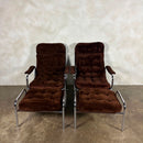 Pair Of Bo Eigert Stalbo Armchairs With Footstools Mid Century Vintage Retro MCM
