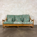 SOLD Mid Century Angraves Of Leicester Three Seater Sofa Invincible William Morris Bamboo Vintage Retro MCM
