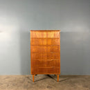 Pair Of ‘His & Her’ Teak Chest Of Drawers/Tall Boys Austinsuite Mid Century Vintage Retro MCM