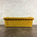 Mustard Yellow Chesterfield Three Seater Sofa Mid Century Vintage Retro MCM