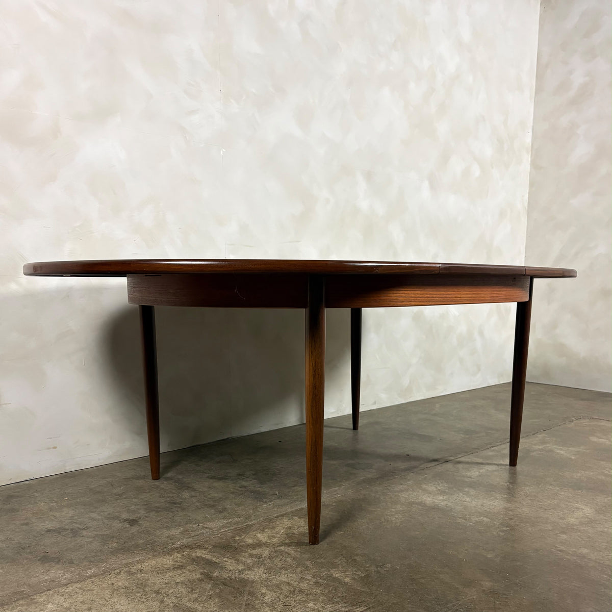 1960s G Plan Danish Range Extending Teak Dining Table & Five Dining Chairs By Ib Kofod-Larsen Mid Century Vintage Retro MCM