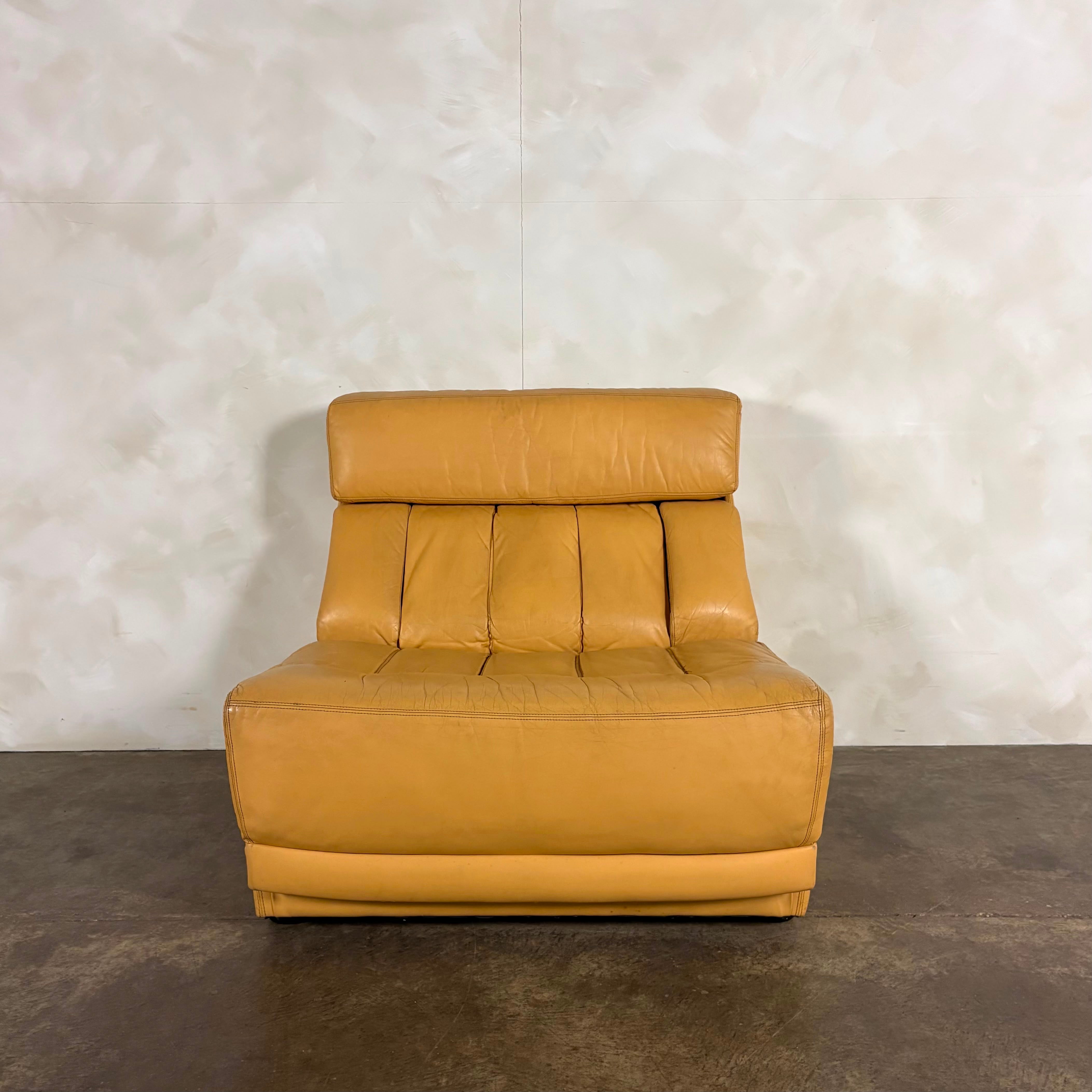 Tetrad Nucleus Leather Armchairs/Sofa Lounge Suite Mid Century Vintage Retro MCM