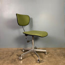 SOLD Green Danish Office Kevi Swivel Chair By Jørgen Rasmussen For Labofa Mobler Mid Century Vintage Retro MCM