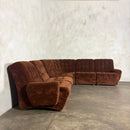 Brown Modular Frayling Sofa/Chairs Lounge Suite Mid Century Vintage Retro MCM