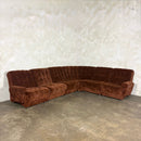 Brown Modular Frayling Sofa/Chairs Lounge Suite Mid Century Vintage Retro MCM