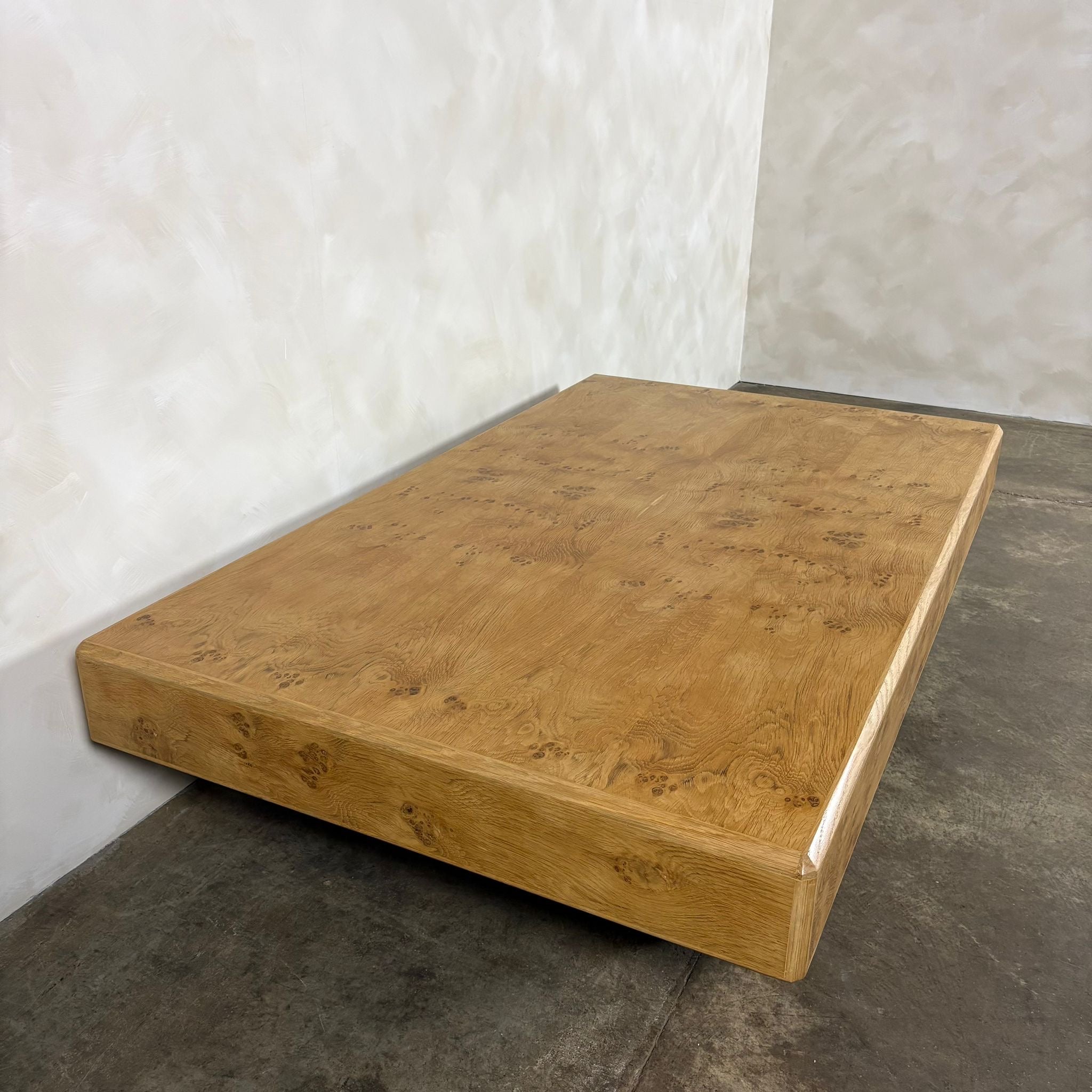 SOLD Heals Burr Oak Large Coffee Table Howard Keith HK London Style Mid Century Vintage Retro MCM