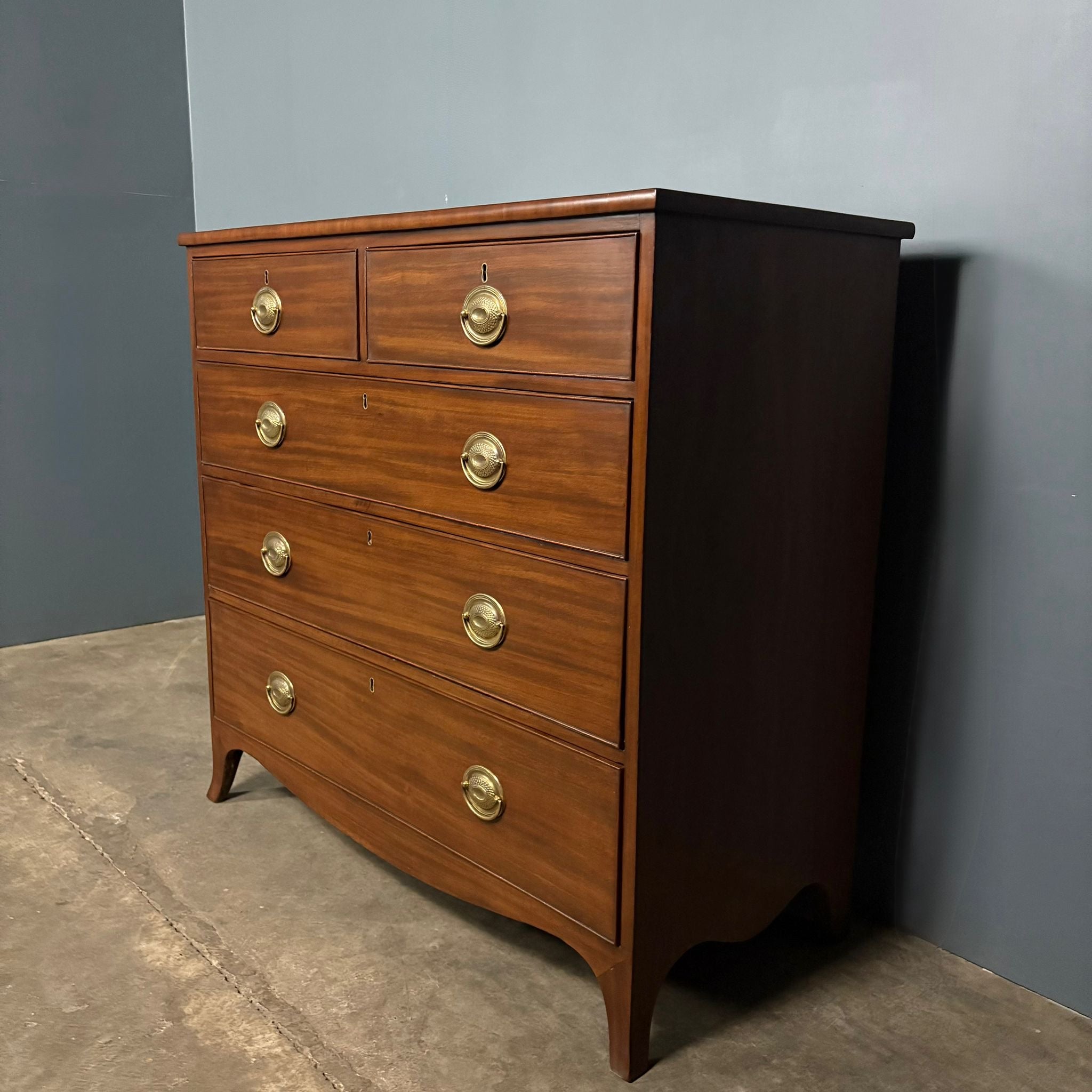 Antique Regency Mahogany Chest Of Drawers