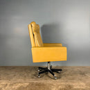 ‘His’ High Back Swivel Office Chair Mid Century Vintage Retro MCM