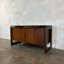 Dyrlund Rosewood Tambour Sideboard Credenza Danish Mid Century Vintage Retro MCM