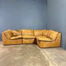 SOLD De Sede DS11 Style Patchwork Leather Modular Sofa Mid Century Vintage Retro MCM