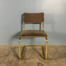 Six Marcel Breuer Cesca Brass Dining Chairs Mid Century Vintage Retro MCM