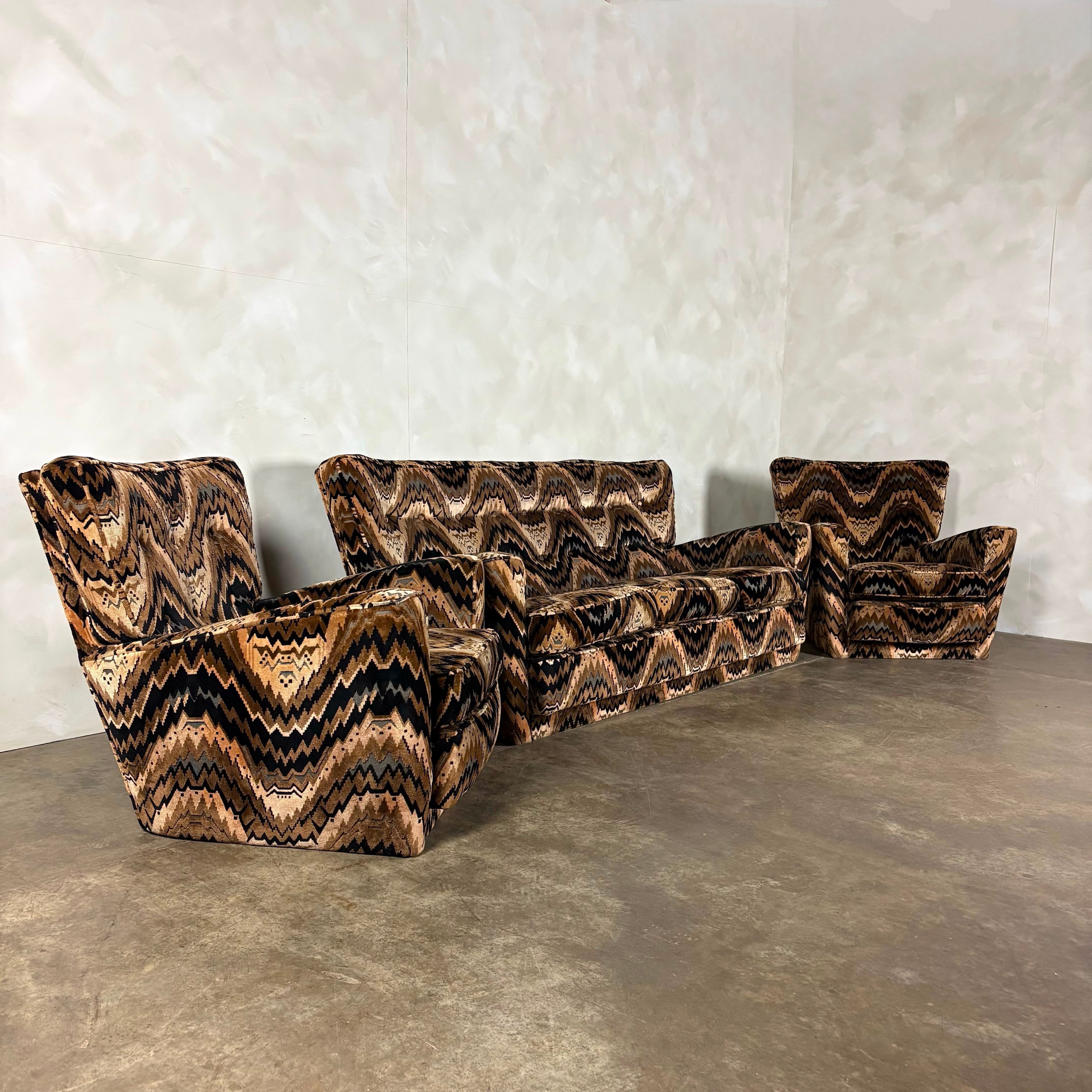 Howard Keith Original Three Seater Sofa By HK London Diplomat Mid Century Vintage Retro MCM