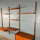 SOLD Mid Century Poul Cadovius Royal System Cado Large Teak Wall Unit Vintage Retro MCM Set 3