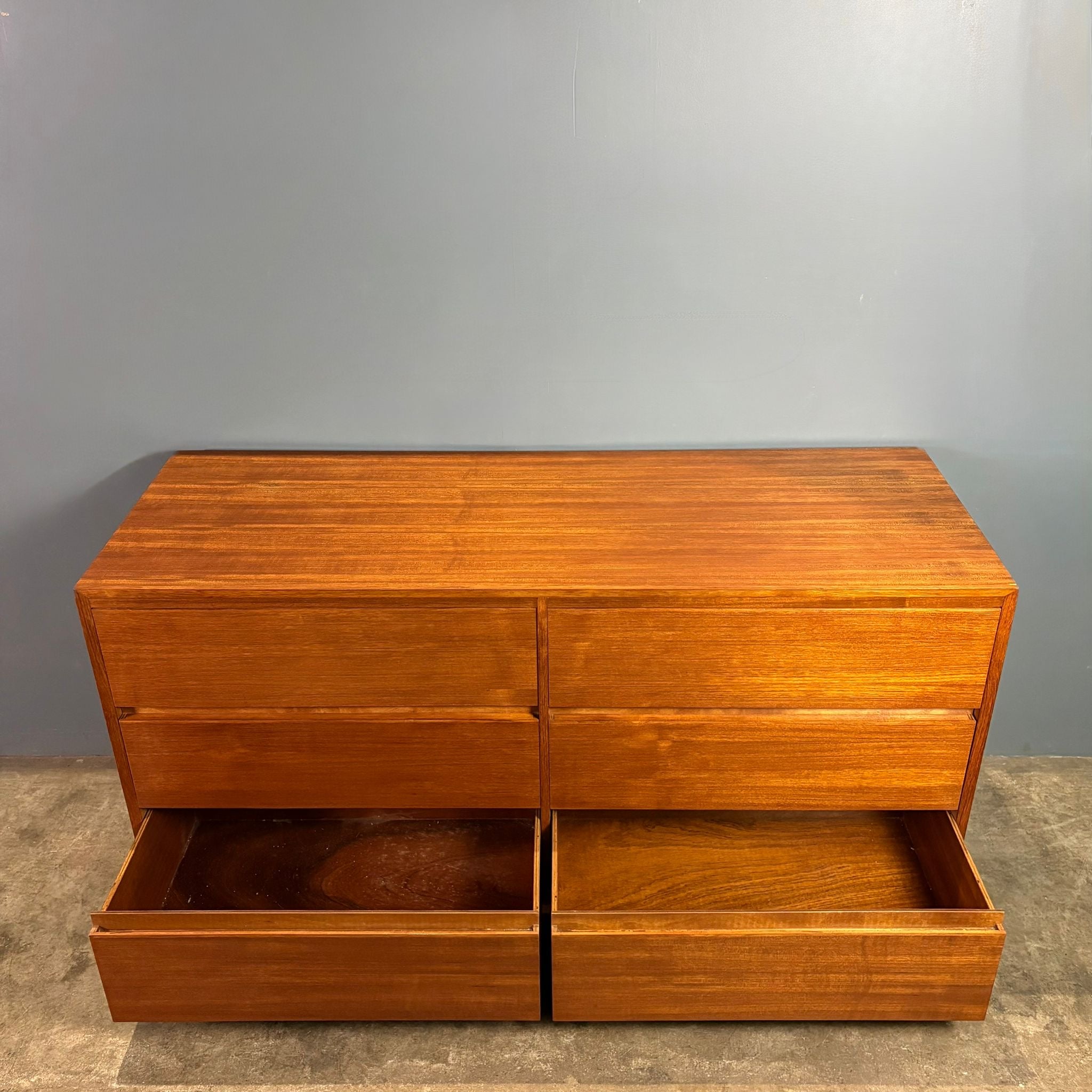 SOLD Large Teak Chest Of Drawers Mid Century Vintage Retro MCM