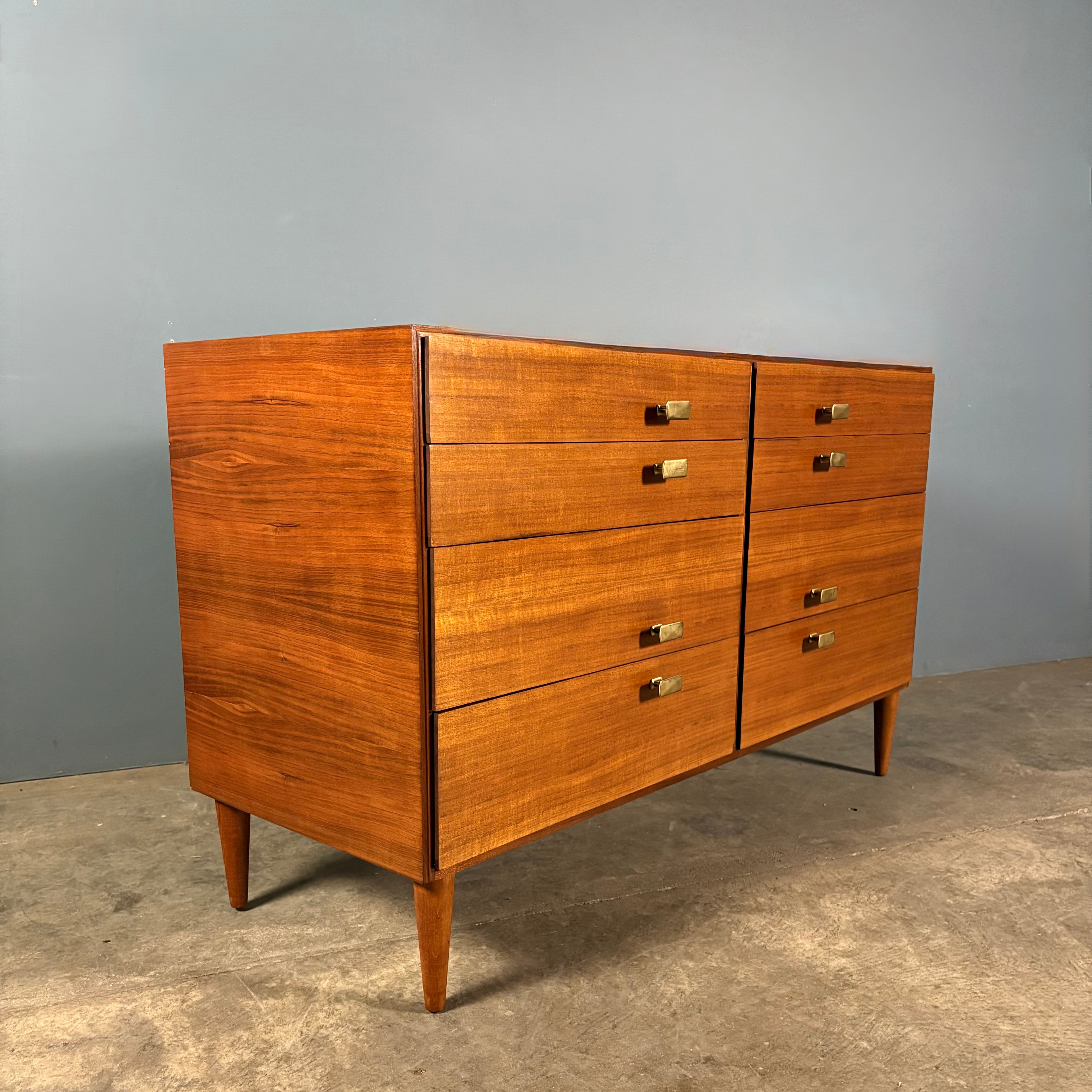 Meredew Chest of Drawers Brass Handles Mid Century Vintage MCM Retro