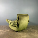 Mid Century Green Velvet Armchair Vintage Retro MCM