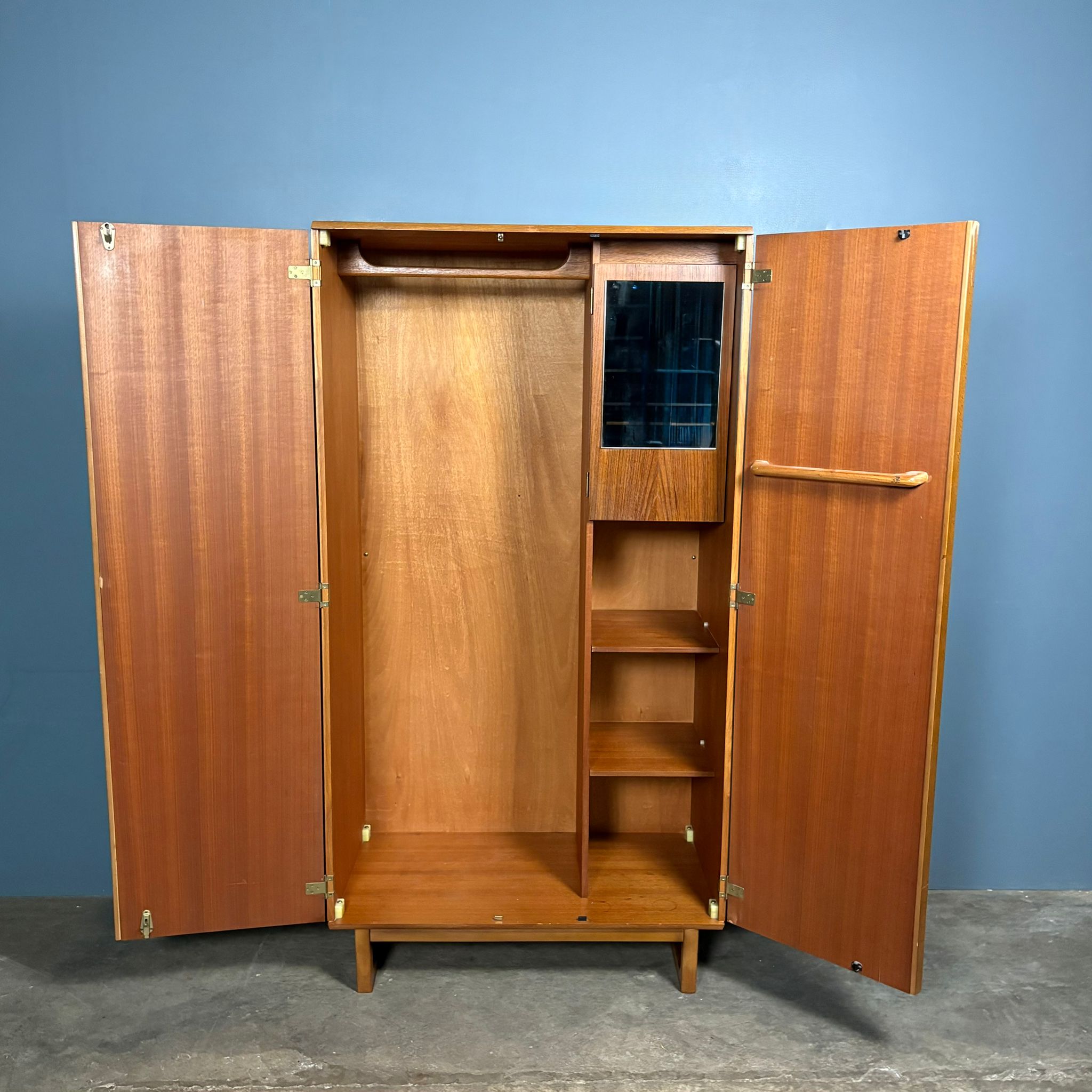 SOLD Pair Of Stonehill Matching ‘His & Her’ Teak Wardbobes Mid Century Vintage Retro MCM