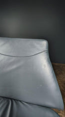 SOLD Patricia Urquiola For B&B Italia Lazy Chair 05 In Blue Grey Leather