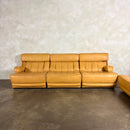 Tetrad Nucleus Leather Armchairs/Sofa Lounge Suite Mid Century Vintage Retro MCM