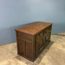 Antique Carved Oak Geometric Blanket Box/Chest Coffer Regency Georgian
