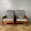 Guy Rogers Teak Lounge Chair Mid Century Vintage Retro MCM