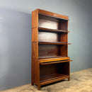 SOLD Gunn Sectional Stacking Glass Fronted Bookcase Mahogany Edwardian Mid Century Vintage Retro MCM