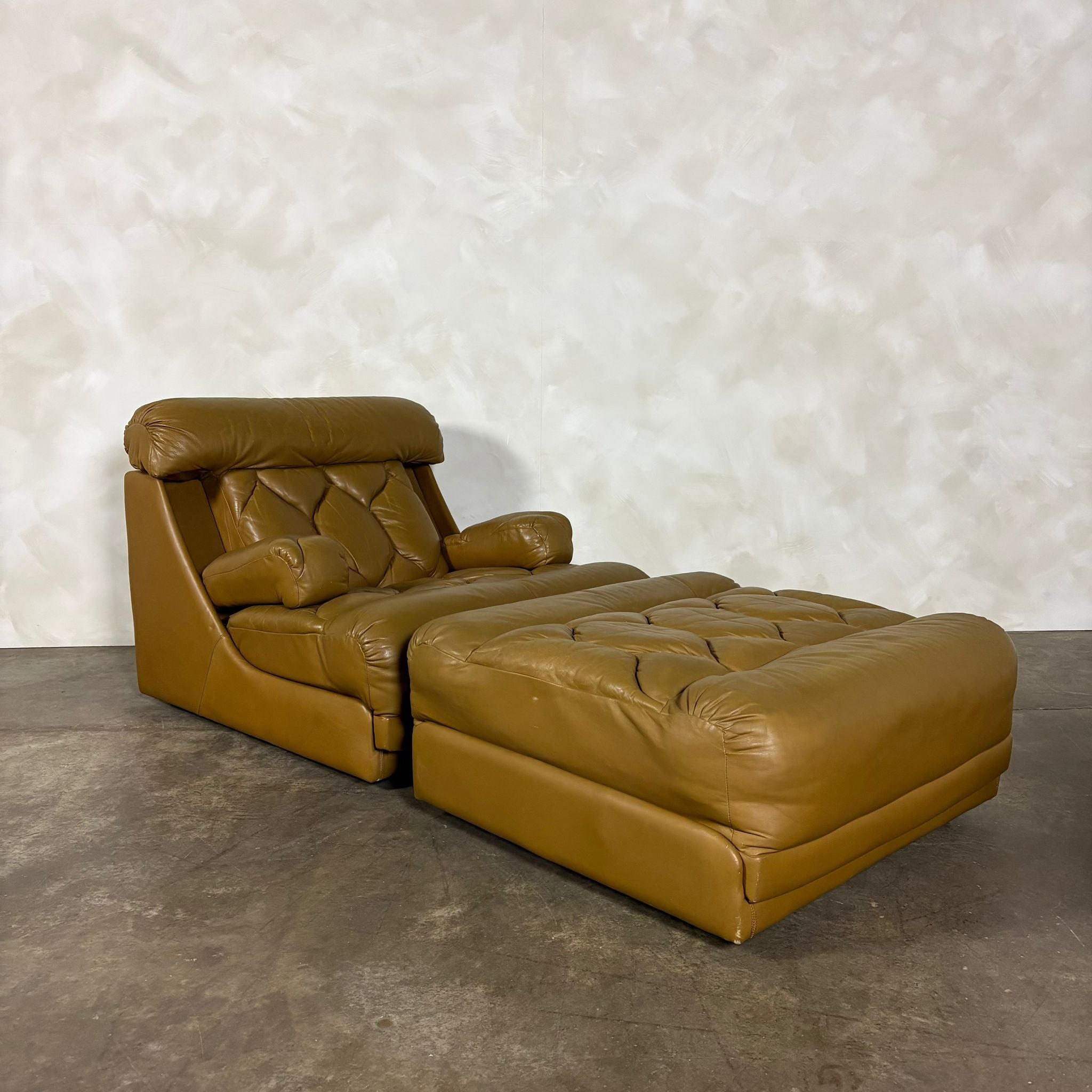 Tetrad Nucleus Leather Armchairs/Sofa Lounge Suite Mid Century Vintage Retro MCM