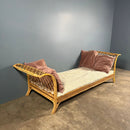 Mid Century Angraves Of Leicester Single Bed/Daybed Bamboo Cane & Rattan Vintage Retro MCM