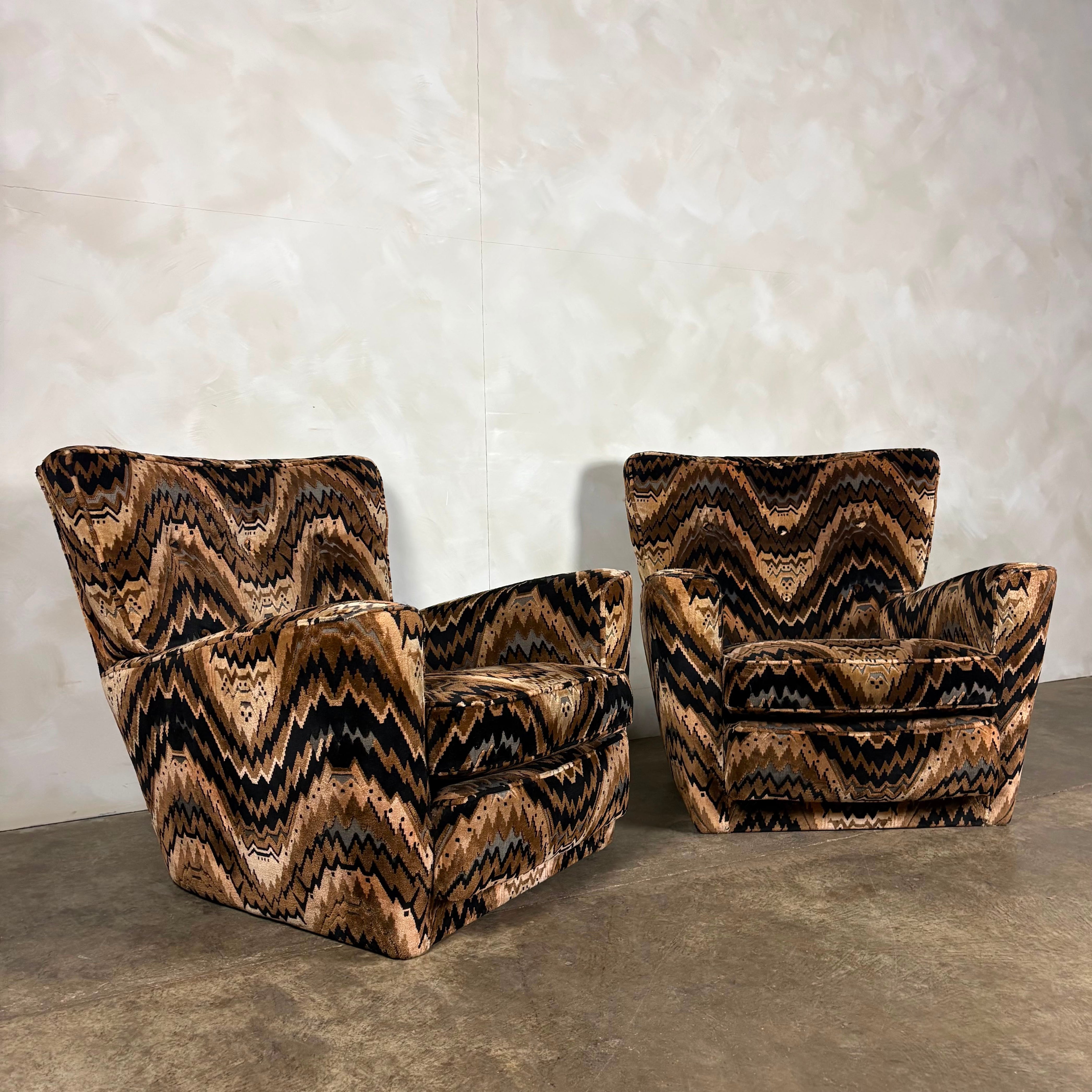 Howard Keith Original Pair Of Armchairs HK Diplomat Mid Century Vintage Retro MCM