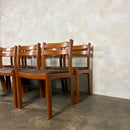 Set Of Eight 1970s Danish Teak Dining Chairs By Dyrlund Mid Century Vintage Retro MCM