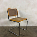 Four Marcel Breuer Cesca Brass Dining Chairs Mid Century Vintage Retro MCM