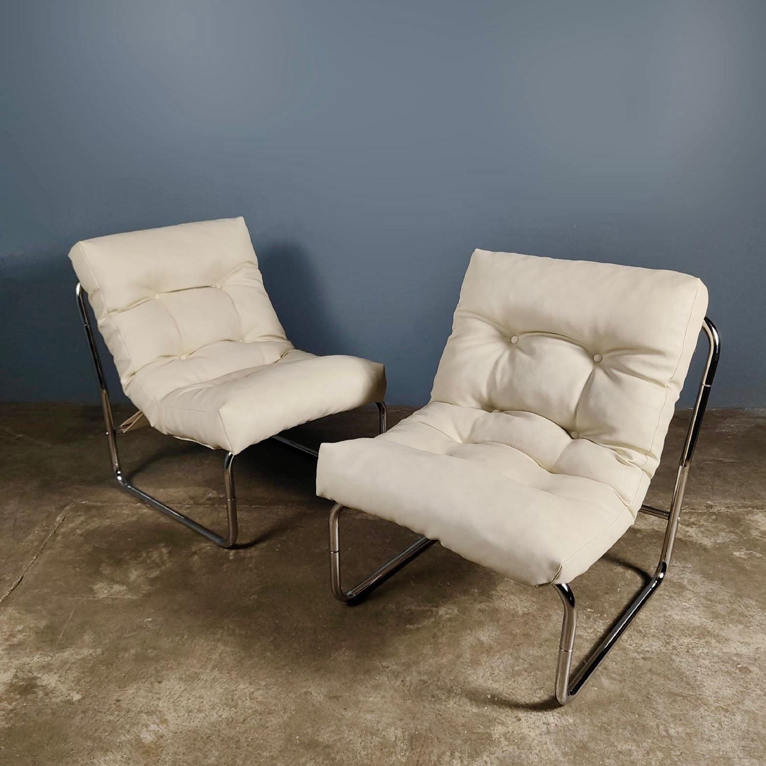 SOLD Mid Century Pair Of Pixi Lounge Chairs By Gillis Lundgren For Ikea 1970s Vintage Retro MCM