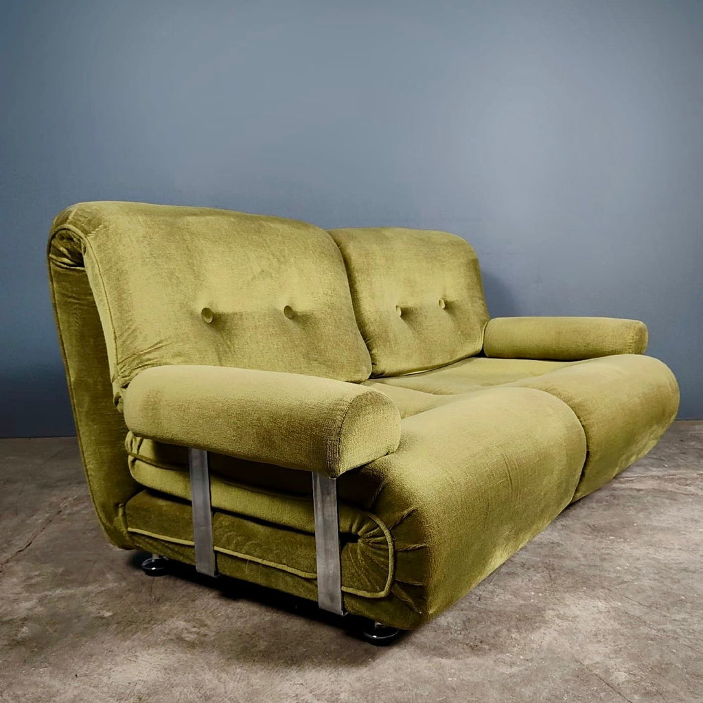 SOLD G Plan Modular Sofa/Chairs Green Velvet Mid Century Vintage Retro ...