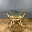 Angraves Of Leicester Bamboo Glass Dining Table Mid Century Vintage Retro MCM