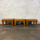 Marcel Breuer For Isokon Set Of Three Bent Beech Plywood Nesting Tables 1960s Mid Century Vintage Retro MCM