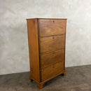 Antique Edwardian Tall Cabinet/Bookcase/Haberdashery Storage Drawers