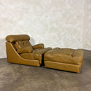 Tetrad Nucleus Leather Armchairs/Sofa Lounge Suite Mid Century Vintage Retro MCM