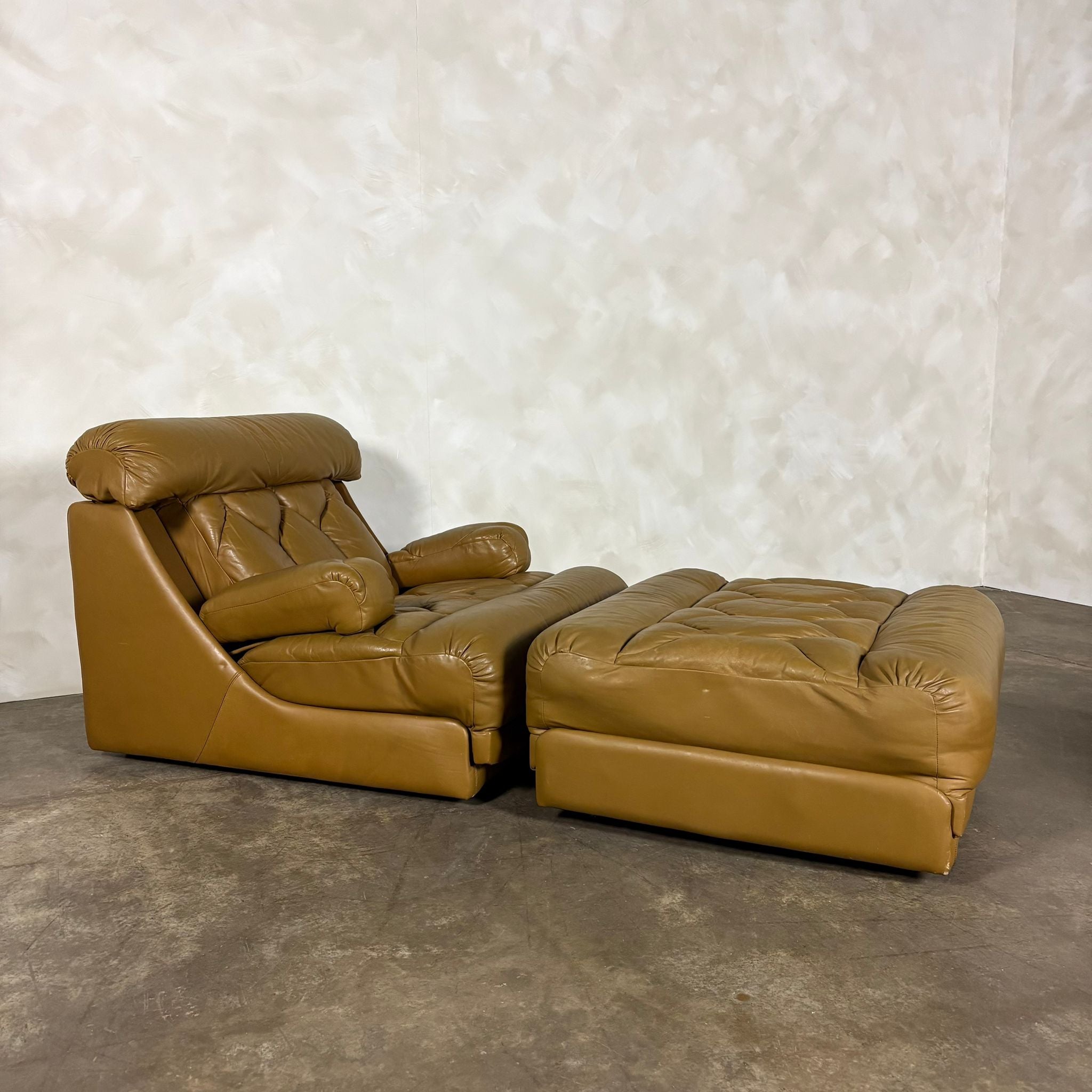 Tetrad Nucleus Leather Armchairs/Sofa Lounge Suite Mid Century Vintage Retro MCM