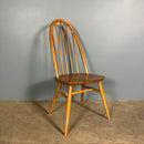 Ercol Model 437/439 Elm Windsor Writing Desk/Table & Matching Chair Mid Century Vintage Retro MCM