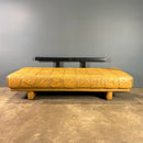 SOLD De Sede DS80 Style Sofa Bed/Daybed Mustard Yellow Leather Mid Century Vintage Retro MCM