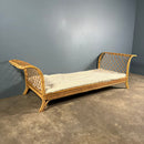 Mid Century Angraves Of Leicester Single Bed/Daybed Bamboo Cane & Rattan Vintage Retro MCM